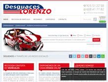 Tablet Screenshot of desguaceslorenzo.com